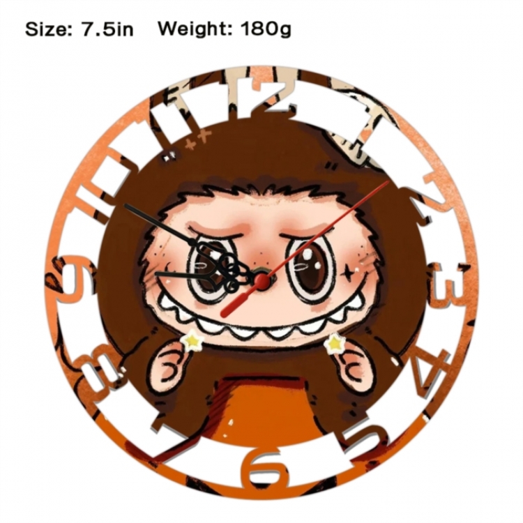 LABUBU Anime print alarm clock wall clock personality clock packaging