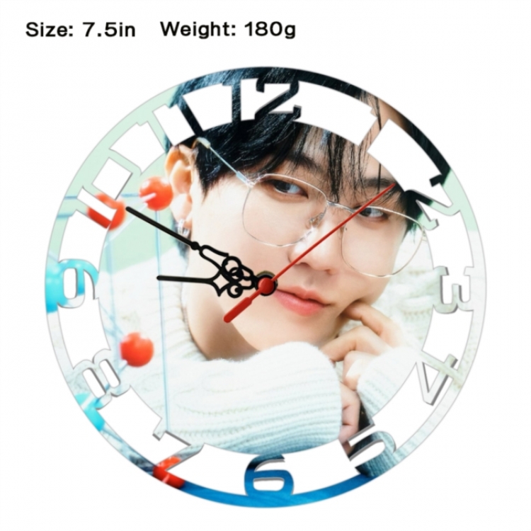 straykids Anime print alarm clock wall clock personality clock packaging size 25X25X4cm
