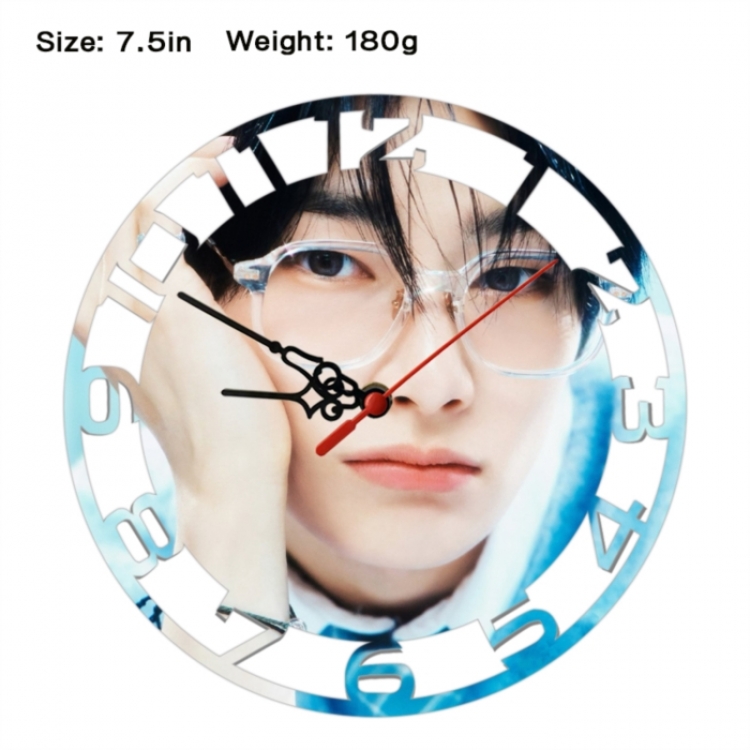 straykids Anime print alarm clock wall clock personality clock packaging size 25X25X4cm