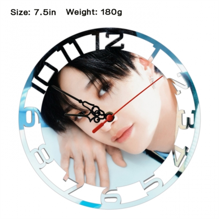 straykids Anime print alarm clock wall clock personality clock packaging size 25X25X4cm