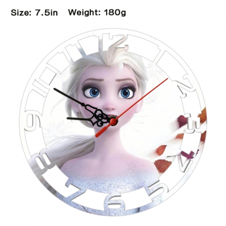Frozen Anime print alarm clock wall clock personality clock packaging size 25X25X4cm
