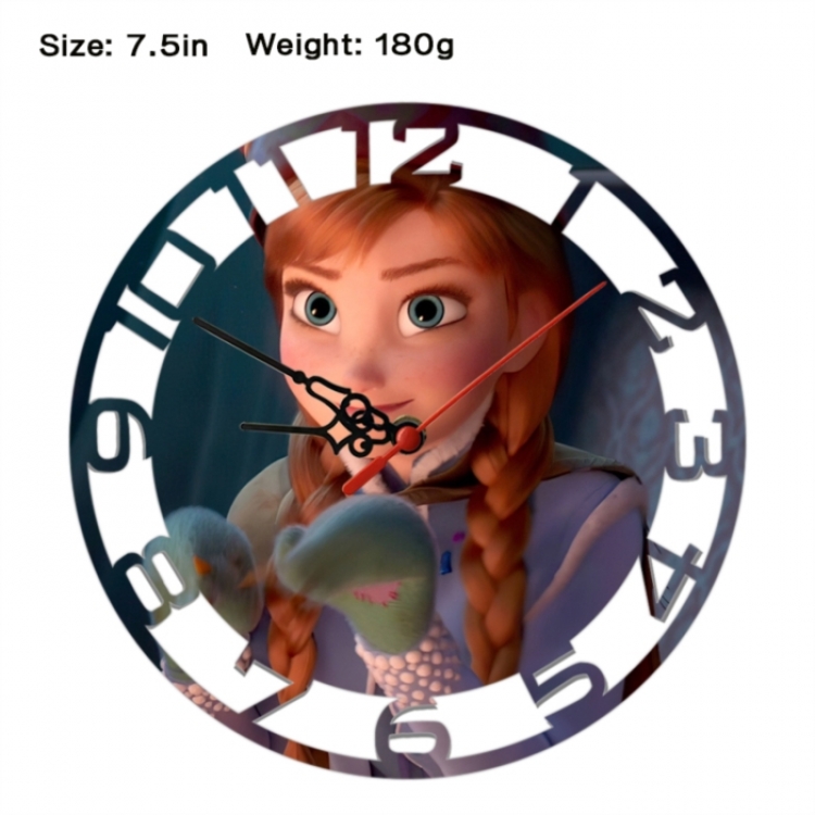 Frozen Anime print alarm clock wall clock personality clock packaging size 25X25X4cm