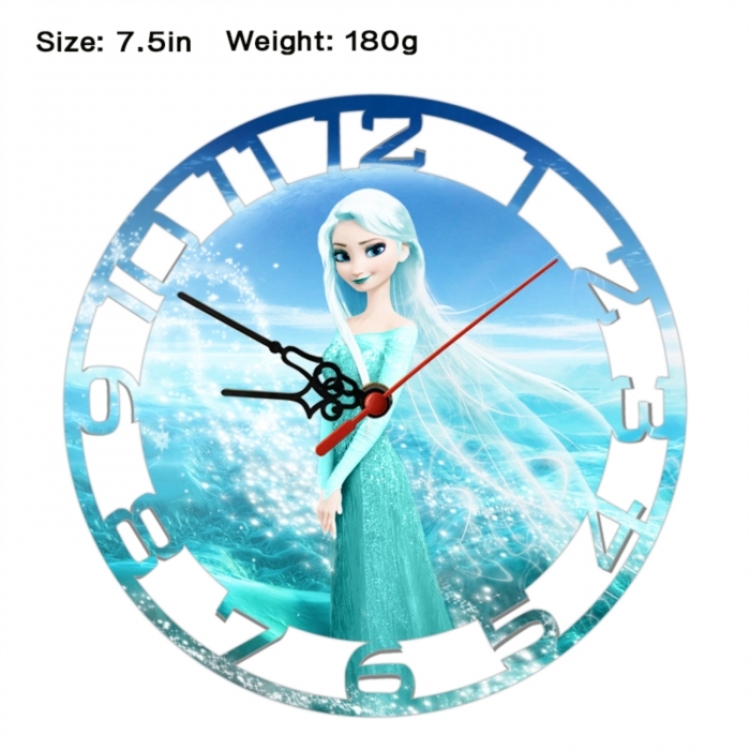 Frozen Anime print alarm clock wall clock personality clock packaging size 25X25X4cm