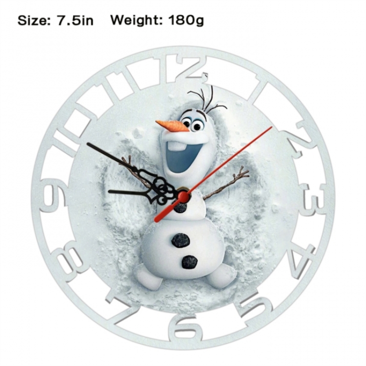 Frozen Anime print alarm clock wall clock personality clock packaging size 25X25X4cm