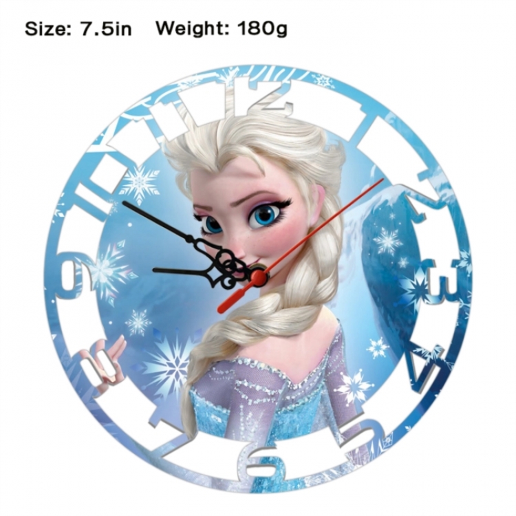Frozen Anime print alarm clock wall clock personality clock packaging size 25X25X4cm