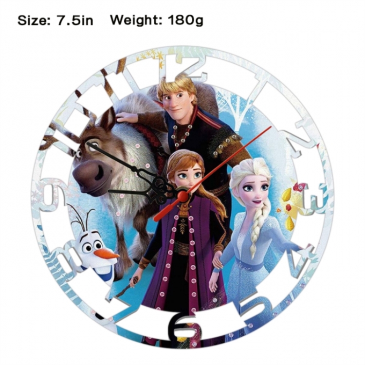 Frozen Anime print alarm clock wall clock personality clock packaging size 25X25X4cm