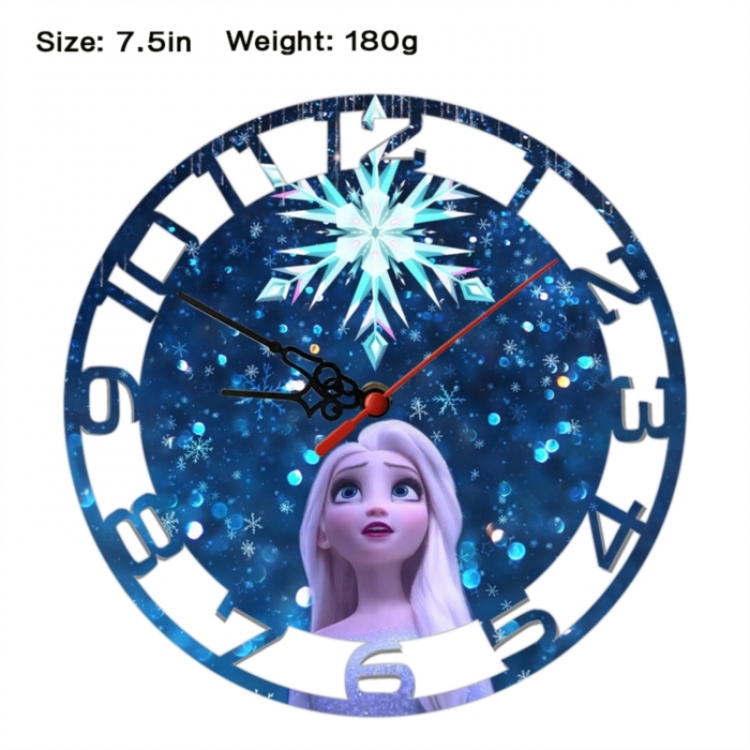 Frozen Anime print alarm clock wall clock personality clock packaging size 25X25X4cm