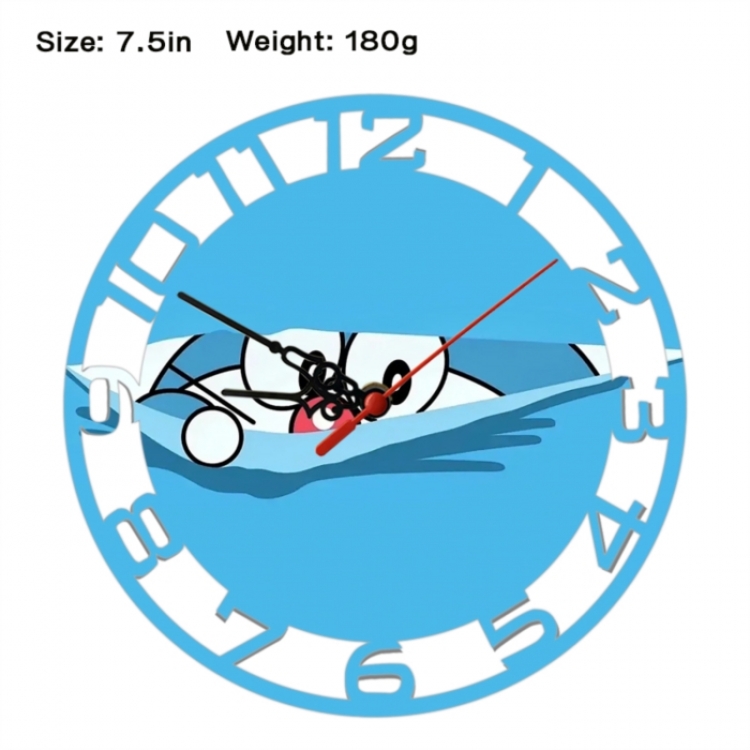 Doraemon Anime print alarm clock wall clock personality clock packaging size 25X25X4cm