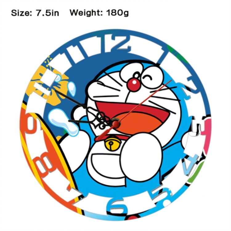 Doraemon Anime print alarm clock wall clock personality clock packaging size 25X25X4cm