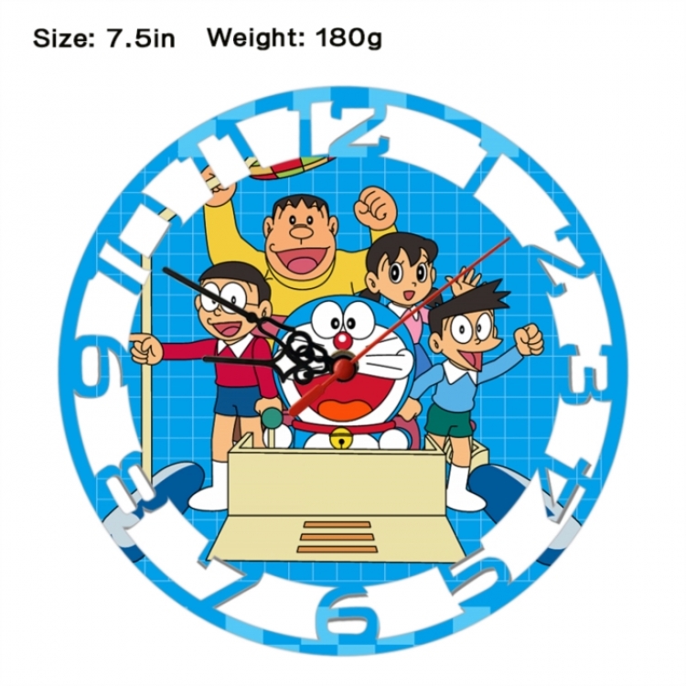 Doraemon Anime print alarm clock wall clock personality clock packaging size 25X25X4cm