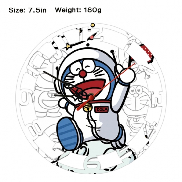 Doraemon Anime print alarm clock wall clock personality clock packaging size 25X25X4cm