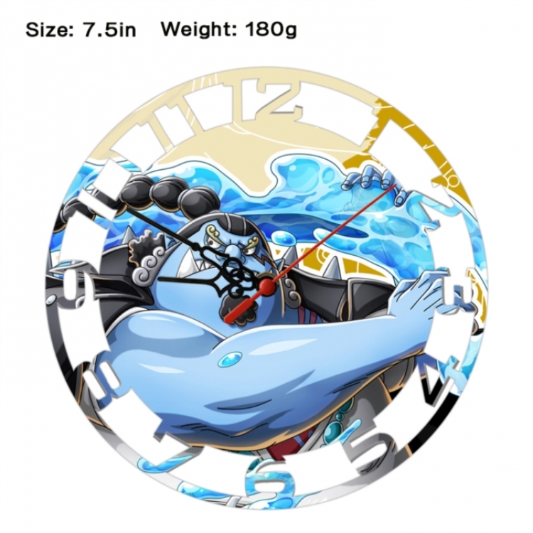 One Piece Anime print alarm clock wall clock personality clock packaging size 25X25X4cm