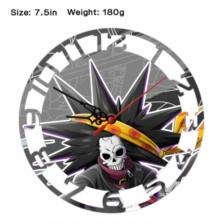 One Piece Anime print alarm clock wall clock personality clock packaging size 25X25X4cm