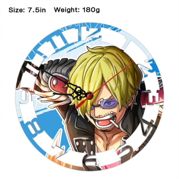 One Piece Anime print alarm clock wall clock personality clock packaging size 25X25X4cm