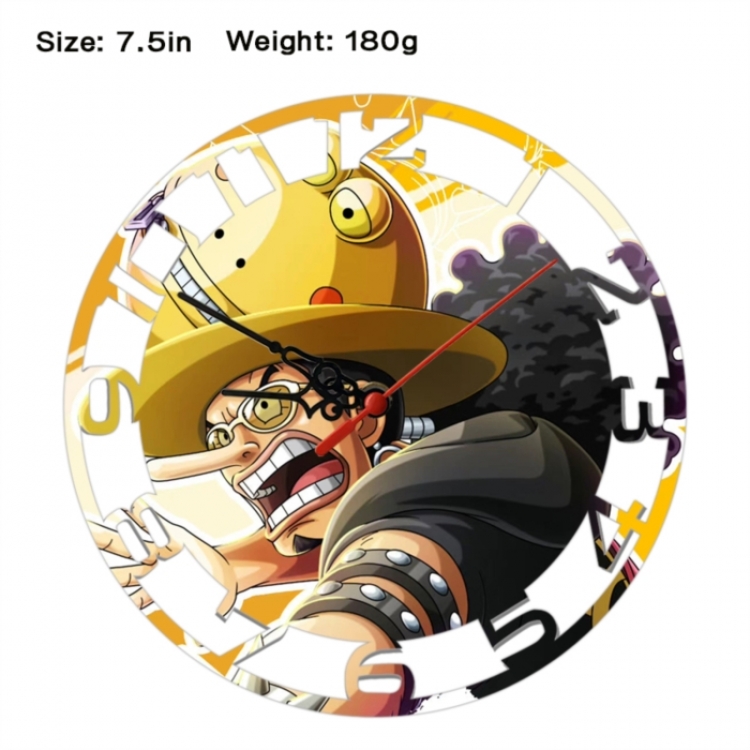 One Piece Anime print alarm clock wall clock personality clock packaging size 25X25X4cm