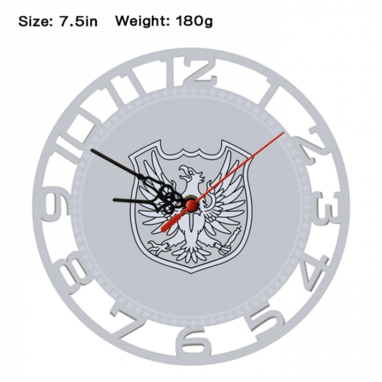 Black Clover Anime print alarm clock wall clock personality clock packaging size 25X25X4cm