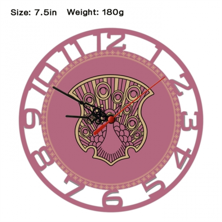 Black Clover Anime print alarm clock wall clock personality clock packaging size 25X25X4cm