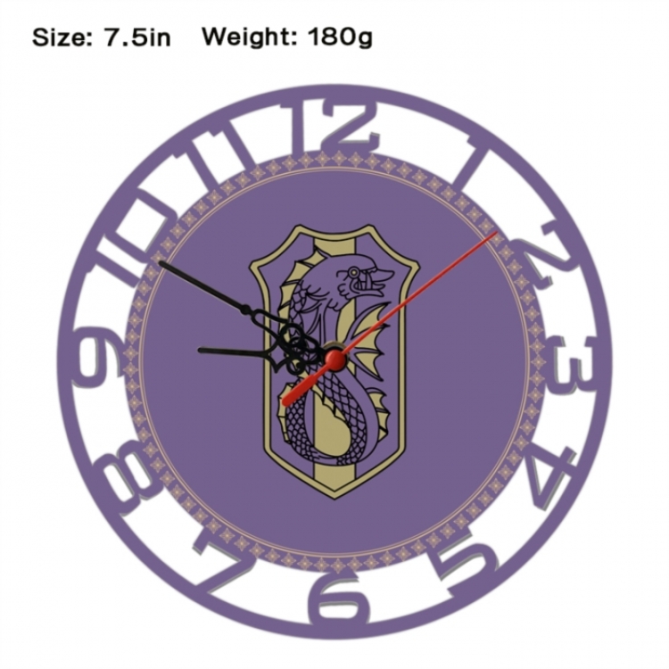 Black Clover Anime print alarm clock wall clock personality clock packaging size 25X25X4cm