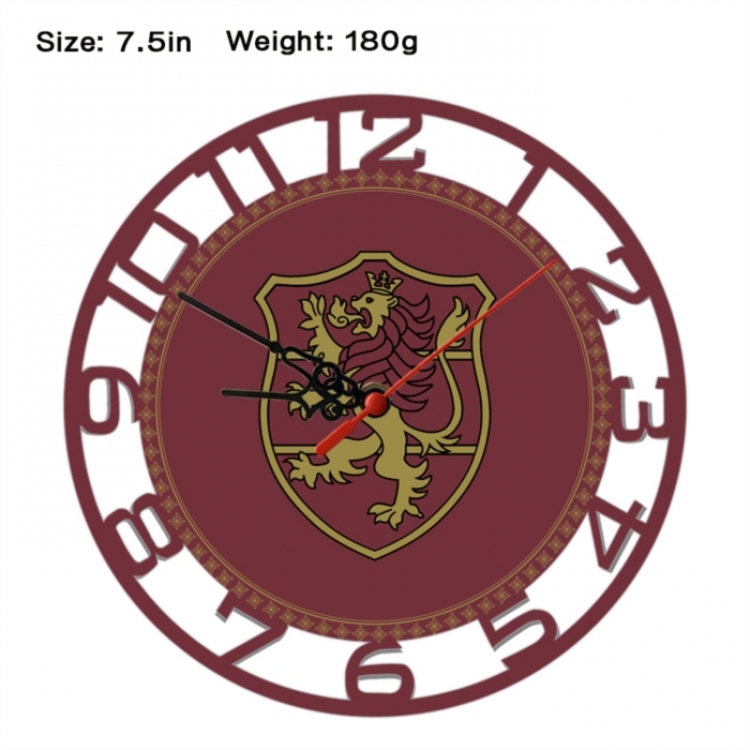 Black Clover Anime print alarm clock wall clock personality clock packaging size 25X25X4cm