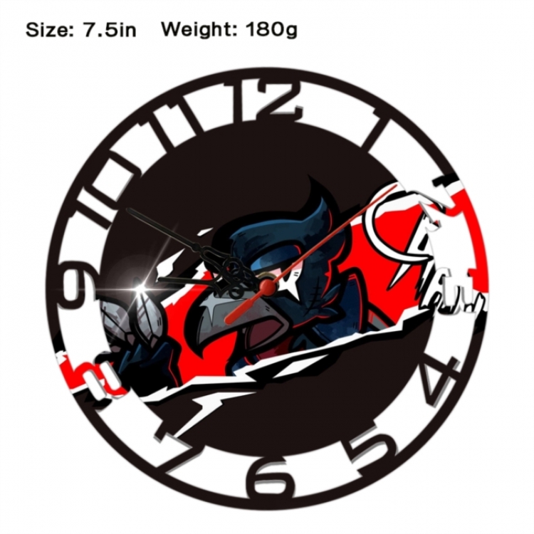 Brawl Stars Anime print alarm clock wall clock personality clock packaging size 25X25X4cm