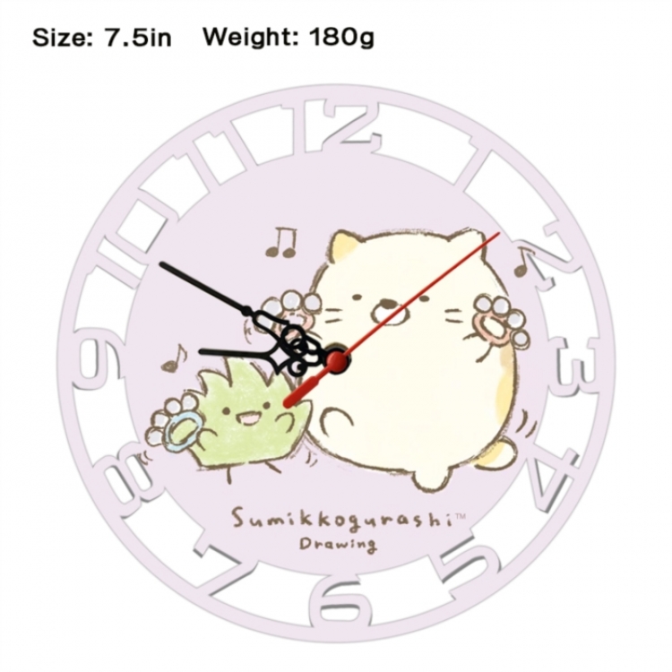 Corner creatures Frosted  Anime print alarm clock wall clock personality clock packaging size 25X25X4cm