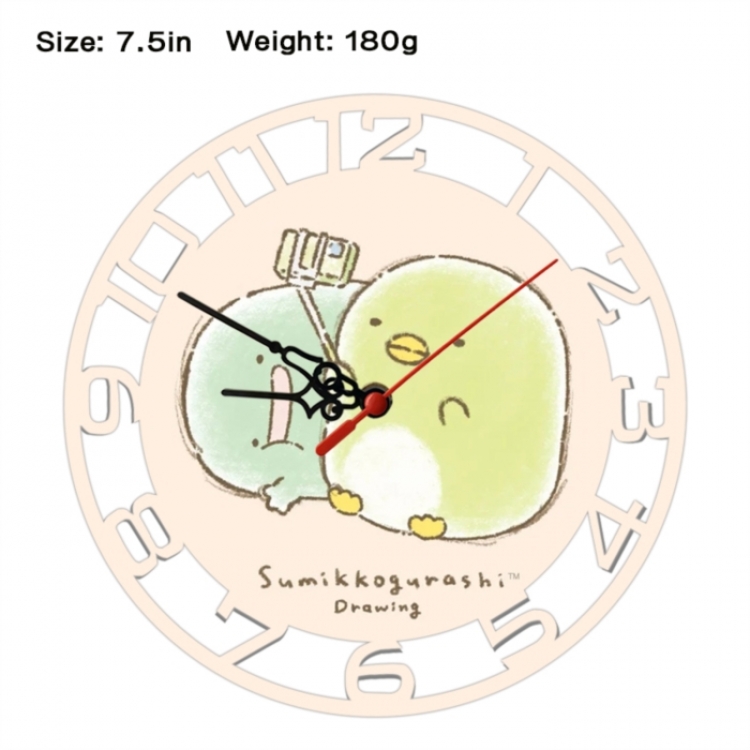 Corner creatures Frosted  Anime print alarm clock wall clock personality clock packaging size 25X25X4cm