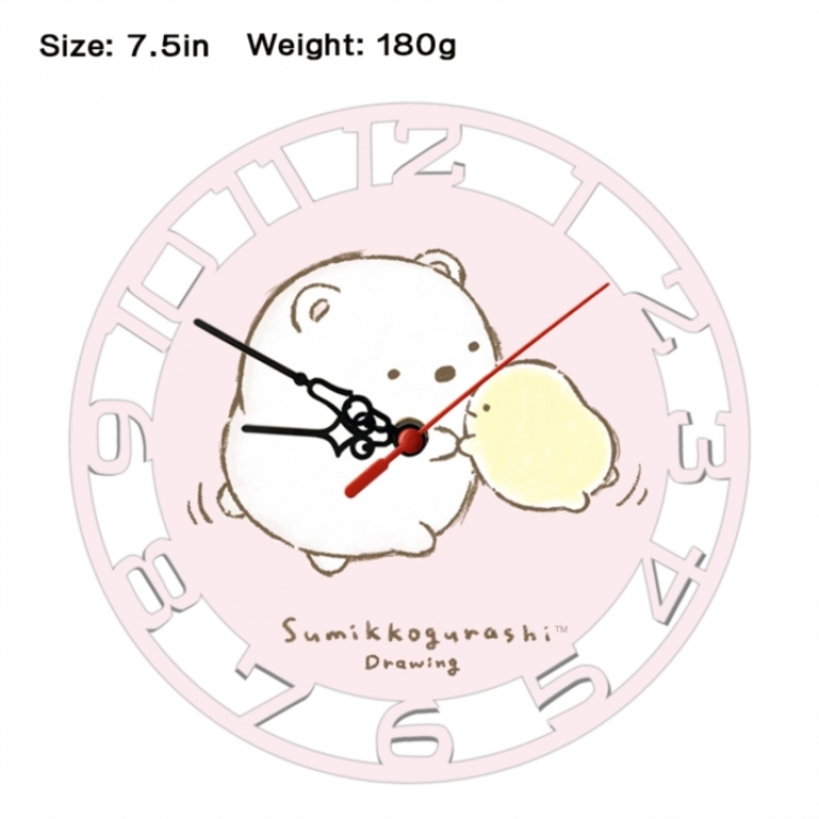 Corner creatures Frosted  Anime print alarm clock wall clock personality clock packaging size 25X25X4cm