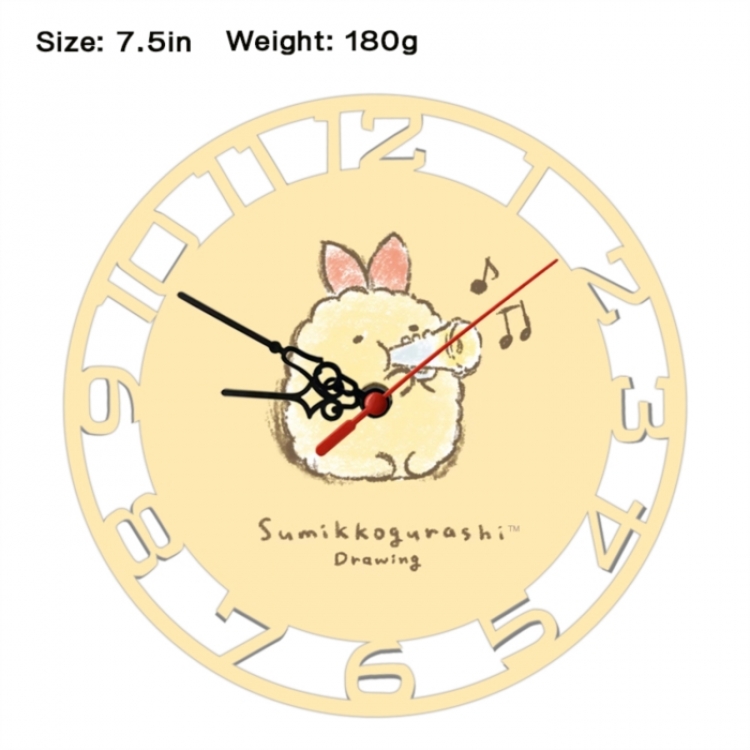 Corner creatures Frosted  Anime print alarm clock wall clock personality clock packaging size 25X25X4cm