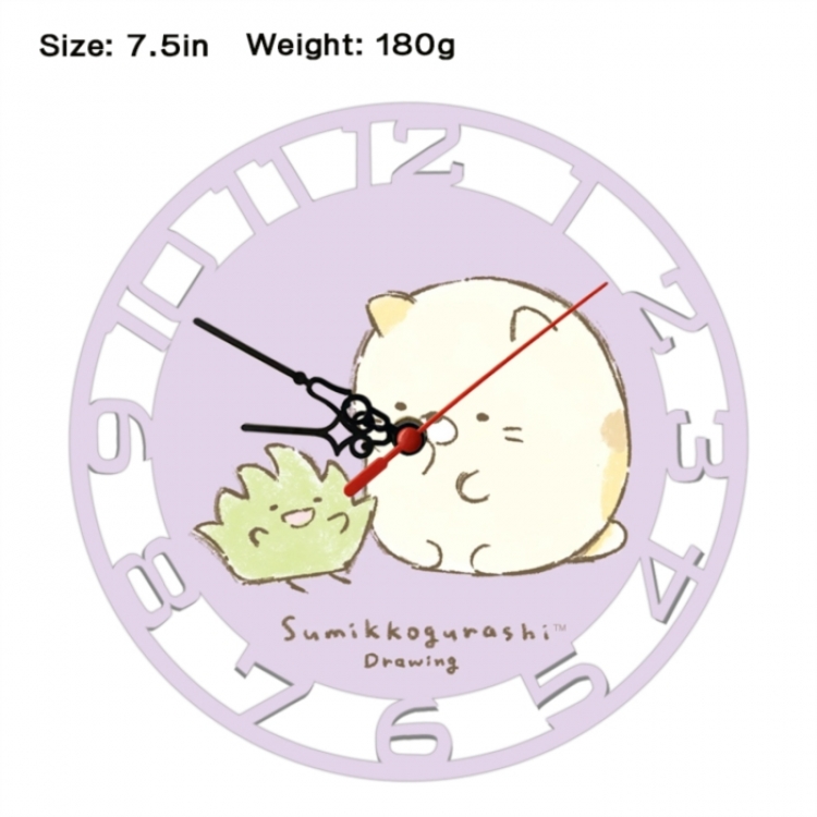 Corner creatures Frosted  Anime print alarm clock wall clock personality clock packaging size 25X25X4cm