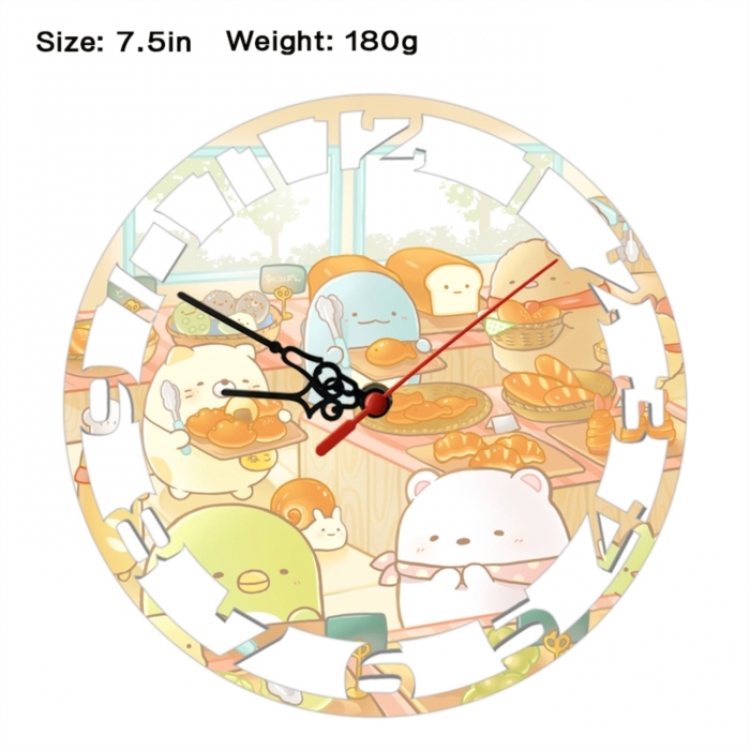 Corner creatures Frosted  Anime print alarm clock wall clock personality clock packaging size 25X25X4cm