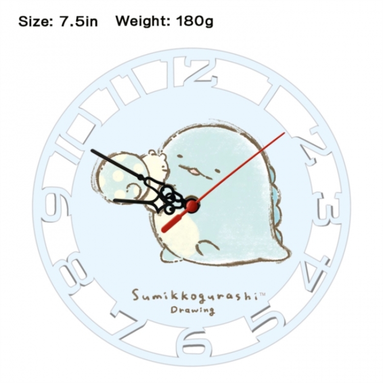 Corner creatures Frosted  Anime print alarm clock wall clock personality clock packaging size 25X25X4cm