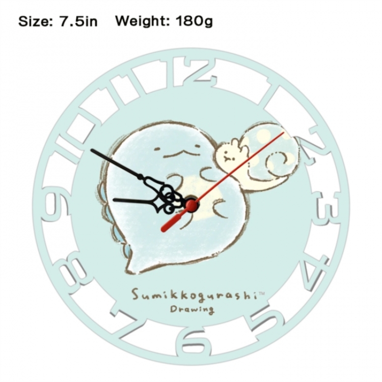 Corner creatures Frosted  Anime print alarm clock wall clock personality clock packaging size 25X25X4cm