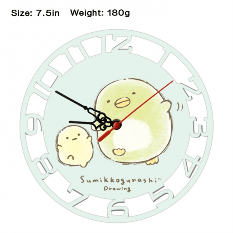 Corner creatures Frosted  Anime print alarm clock wall clock personality clock packaging size 25X25X4cm