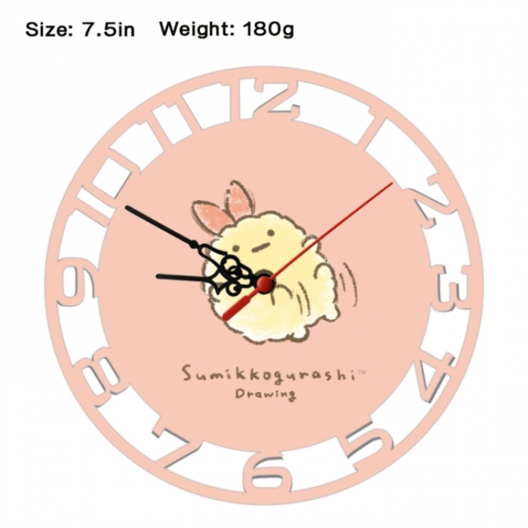 Corner creatures Frosted  Anime print alarm clock wall clock personality clock packaging size 25X25X4cm