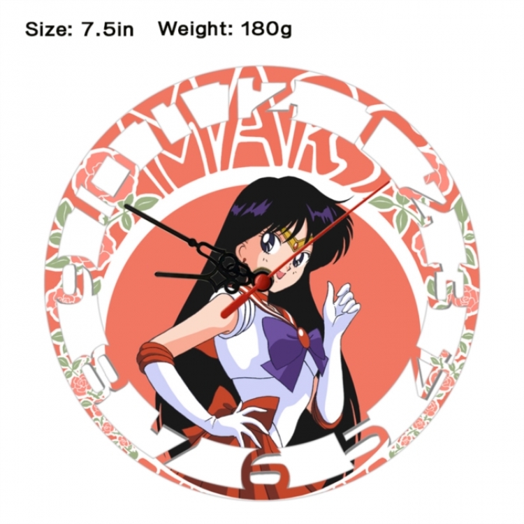 sailormoon Anime print alarm clock wall clock personality clock packaging size 25X25X4cm