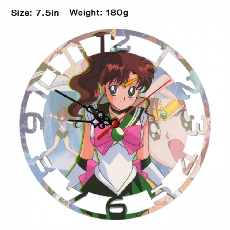 sailormoon Anime print alarm clock wall clock personality clock packaging size 25X25X4cm
