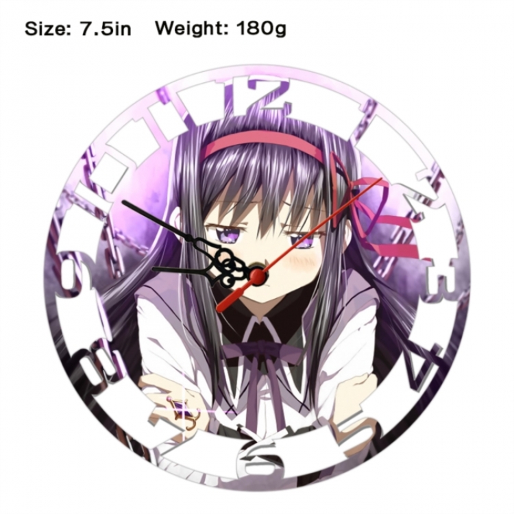 Magical Girl Madoka of the Magus Anime print alarm clock wall clock personality clock packaging diameter 20cm
