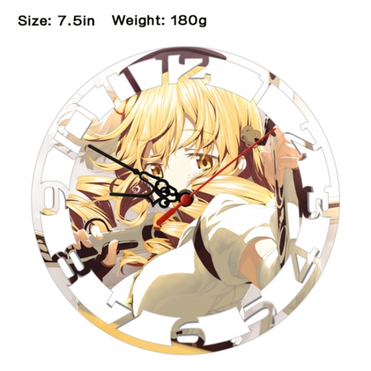 Magical Girl Madoka of the Magus Anime print alarm clock wall clock personality clock packaging diameter 20cm