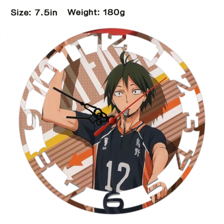 Haikyuu!! Anime print alarm clock wall clock personality clock packaging size 25X25X4cm