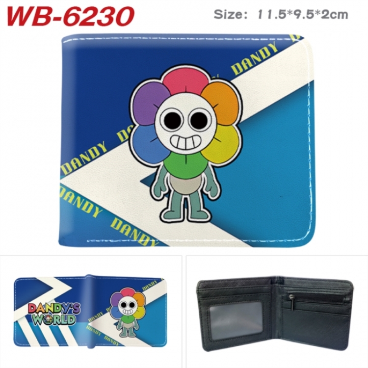 Dandy's World Animation color PU leather half fold wallet 11.5X9X2CM