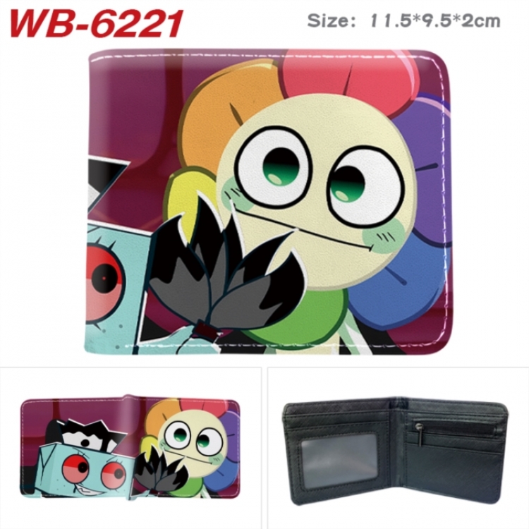 Dandy's World Animation color PU leather half fold wallet 11.5X9X2CM