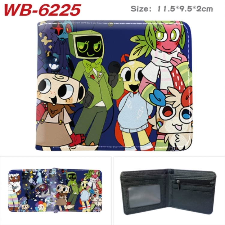 Dandy's World Animation color PU leather half fold wallet 11.5X9X2CM