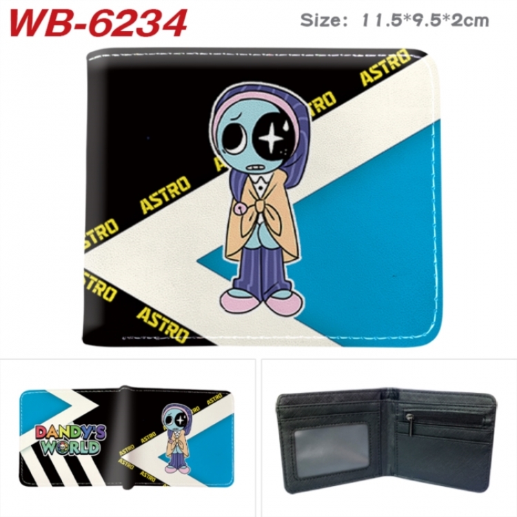 Dandy's World Animation color PU leather half fold wallet 11.5X9X2CM