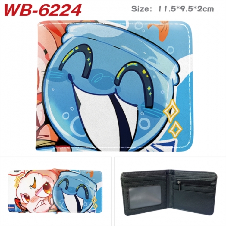 Dandy's World Animation color PU leather half fold wallet 11.5X9X2CM