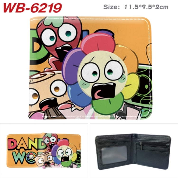Dandy's World Animation color PU leather half fold wallet 11.5X9X2CM