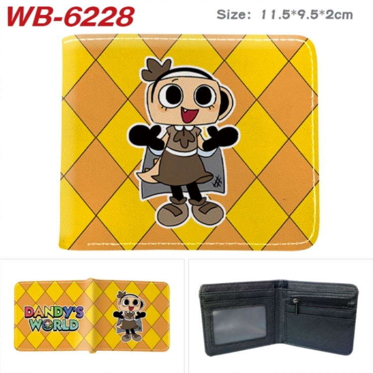 Dandy's World Animation color PU leather half fold wallet 11.5X9X2CM