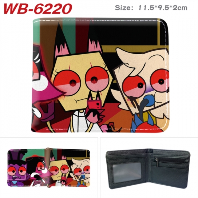 Dandy's World Animation color PU leather half fold wallet 11.5X9X2CM