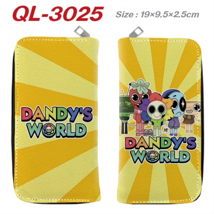 Dandy's World Anime peripheral PU leather full-color long zippered wallet 19.5x9.5x2.5cm