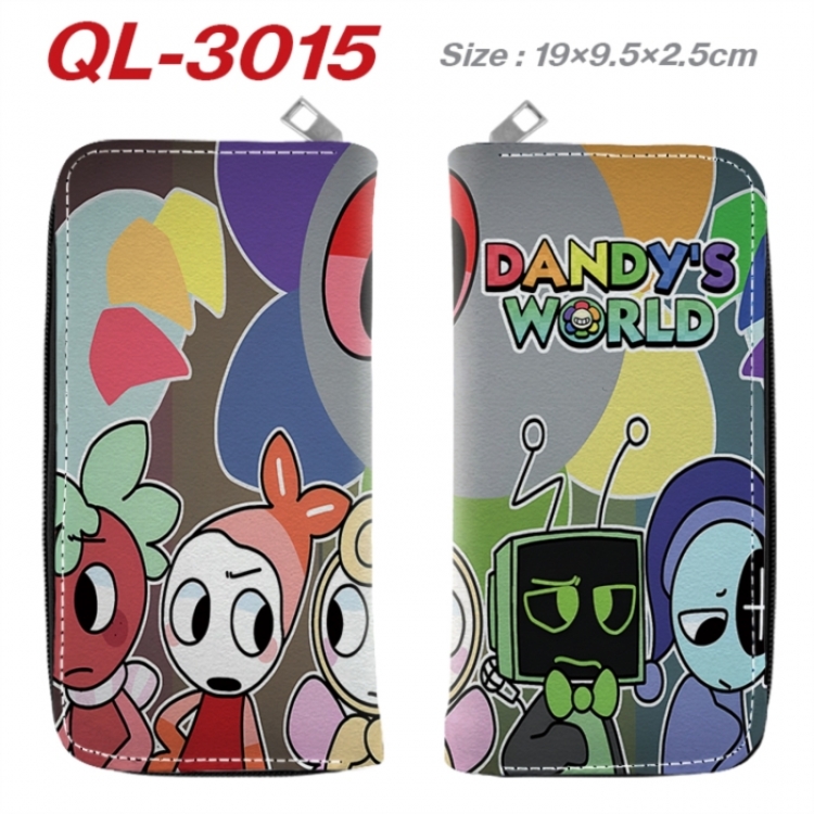 Dandy's World Anime peripheral PU leather full-color long zippered wallet 19.5x9.5x2.5cm