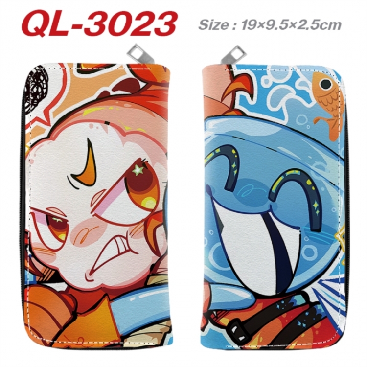 Dandy's World Anime peripheral PU leather full-color long zippered wallet 19.5x9.5x2.5cm